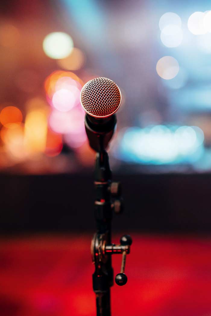 close-up microphone